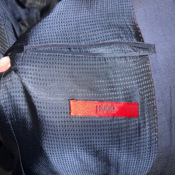 Hugo Boss Navy Suit Coat - Picture 2 of 3
